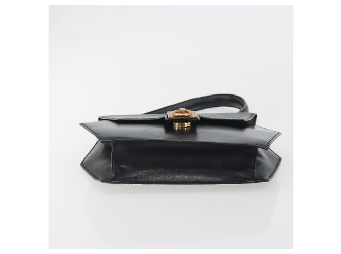 Céline CELINE Hand Bag Leather Black Gold Auth 197040 Golden - view 5