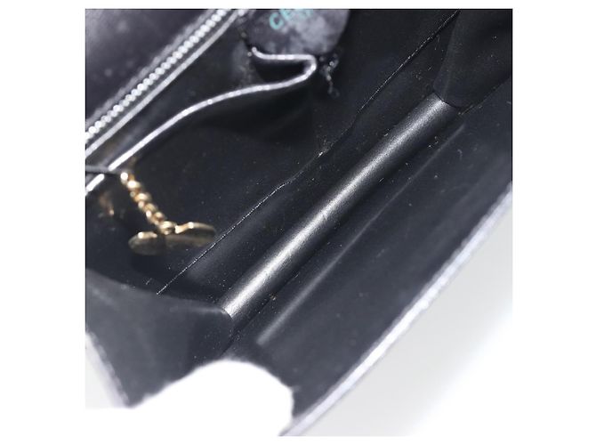 Céline CELINE Hand Bag Leather Black Gold Auth 197040 Golden - view 9
