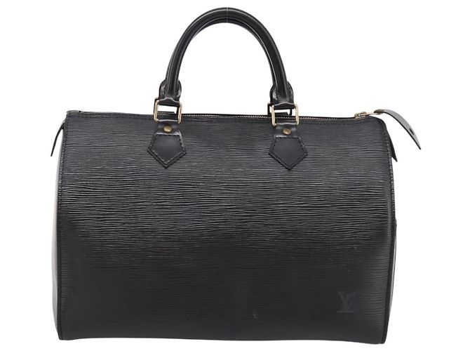 Borsa a mano LOUIS VUITTON Epi Speedy 35 Noir Black M42992 LV Auth am12284V Nero - vista 13