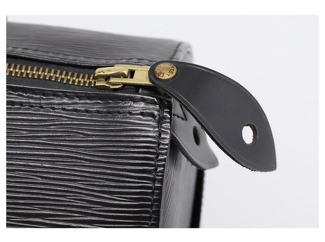 Borsa a mano LOUIS VUITTON Epi Speedy 35 Noir Black M42992 LV Auth am12284V Nero - vista 18