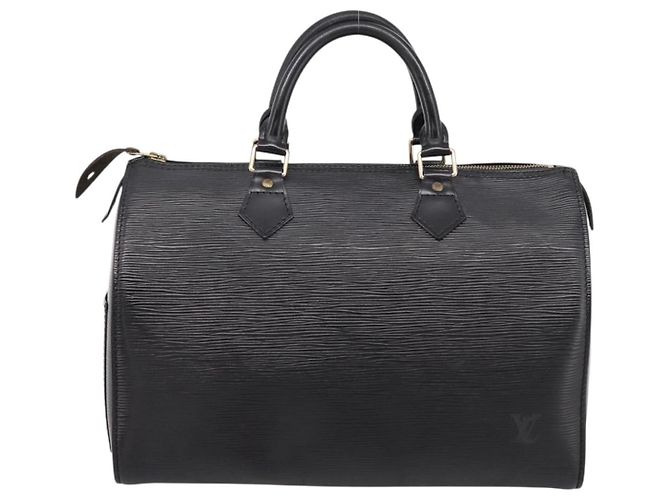 Borsa a mano LOUIS VUITTON Epi Speedy 35 Noir Black M42992 LV Auth am12284V Nero - vista 2