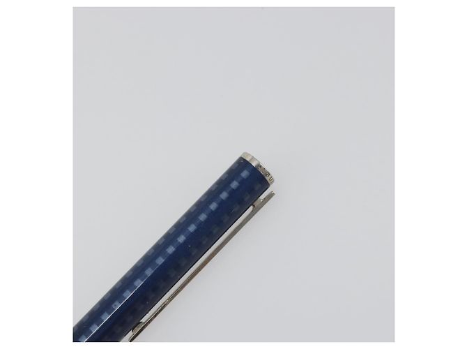 Penna a sfera LOUIS VUITTON Jet Rack metallo Blu N79155 LV Auth 196940 - vista 2