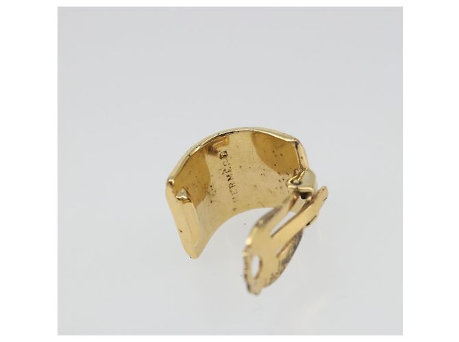 Hermès Orecchini HERMES Metallo Tono Oro Auth 198808V - vista 5