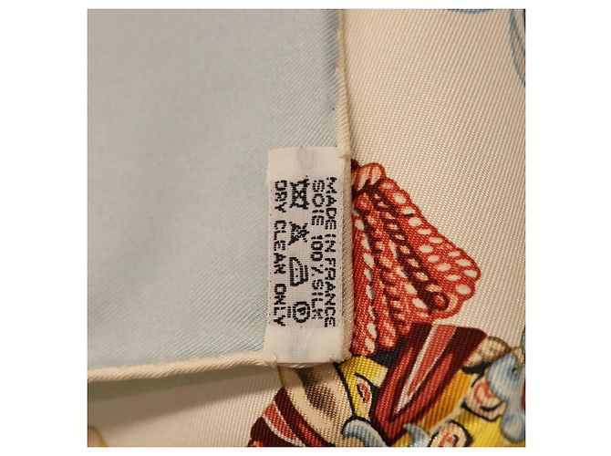 Hermès HERMES Carre 90 Seidentuch Hellblau Auth 186988 - Ansicht 14