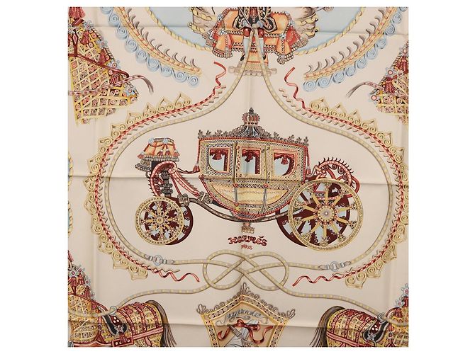 Hermès HERMES Carre 90 Seidentuch Hellblau Auth 186988 - Ansicht 6