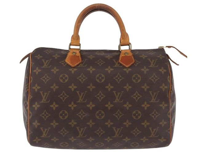 Borsa a mano LOUIS VUITTON Monogram Speedy 30 M41526 LV Auth ka5758A Monogramma - vista 13