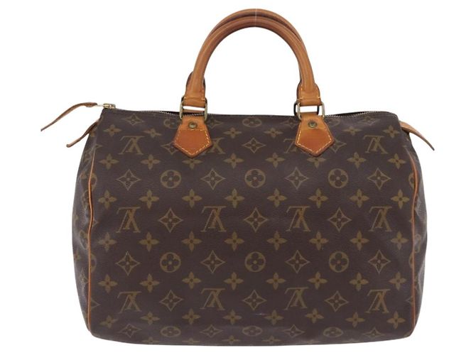 Borsa a mano LOUIS VUITTON Monogram Speedy 30 M41526 LV Auth ka5758A Monogramma - vista 2