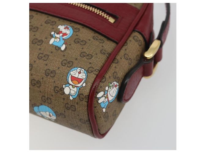 GUCCI Micro GG Supreme Doraemon Collaboration PVC Beige Gold 647784 Auth 196088M D'oro - vista 15