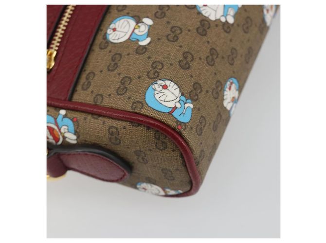 GUCCI Micro GG Supreme Doraemon Collaboration PVC Beige Gold 647784 Auth 196088M D'oro - vista 16