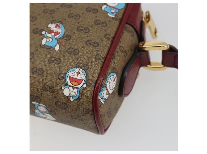GUCCI Micro GG Supreme Doraemon Collaboration PVC Beige Gold 647784 Auth 196088M D'oro - vista 17
