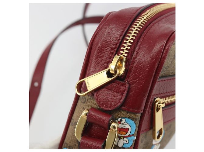 GUCCI Micro GG Supreme Doraemon Collaboration PVC Beige Gold 647784 Auth 196088M D'oro - vista 20