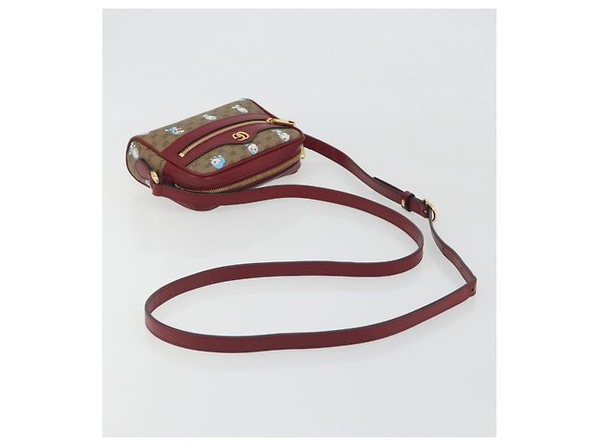 GUCCI Micro GG Supreme Doraemon Collaboration PVC Beige Gold 647784 Auth 196088M D'oro - vista 7