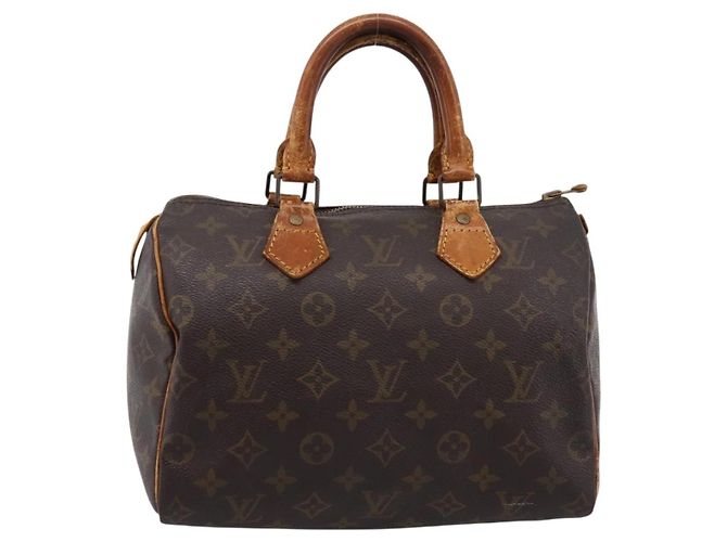 LOUIS VUITTON Monogram Speedy 25 Hand Bag M41528 LV Auth 198256 Monogramma - vista 13