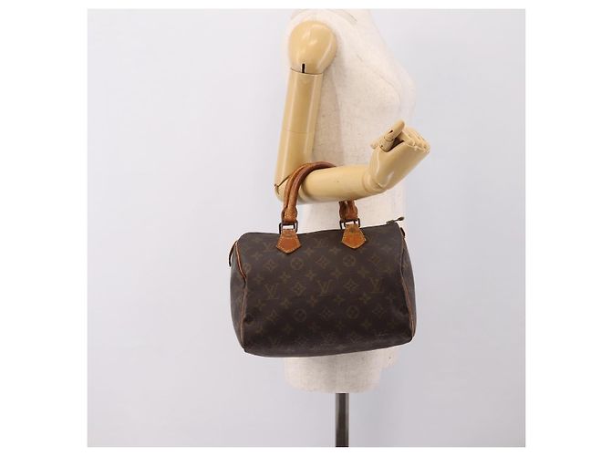 LOUIS VUITTON Monogram Speedy 25 Hand Bag M41528 LV Auth 198256 Monogramma - vista 20