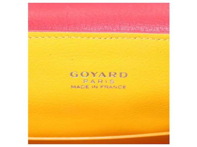 Borsa a mano GOYARD Herringbone Saigon PVC Rossa Auth 196004SM Rosso - vista 21