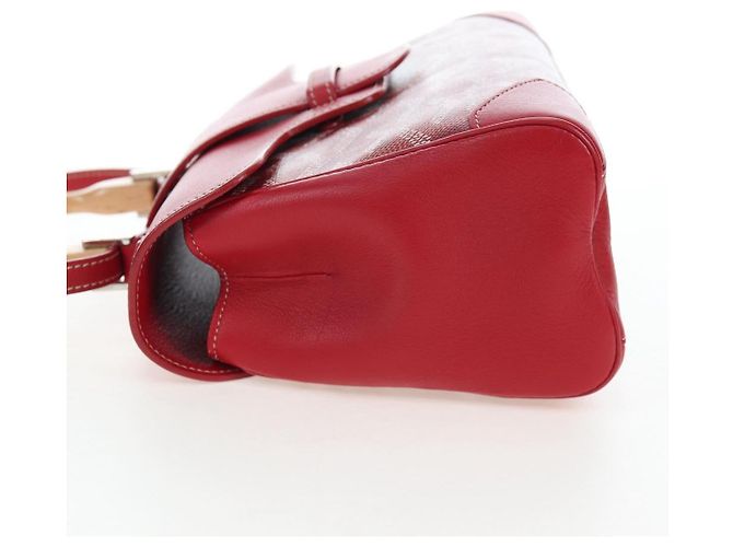 Borsa a mano GOYARD Herringbone Saigon PVC Rossa Auth 196004SM Rosso - vista 3