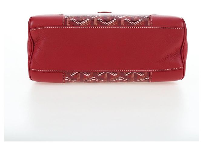 Borsa a mano GOYARD Herringbone Saigon PVC Rossa Auth 196004SM Rosso - vista 5