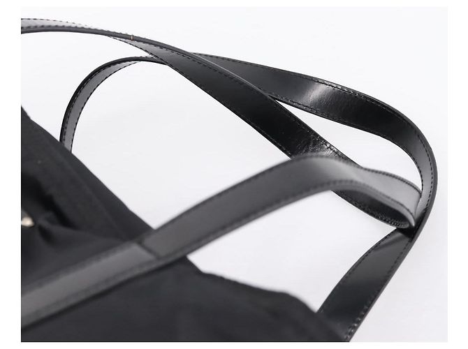 Borsa Tote PRADA Nylon Black Silver Auth mr2834 Nero Argento - vista 8