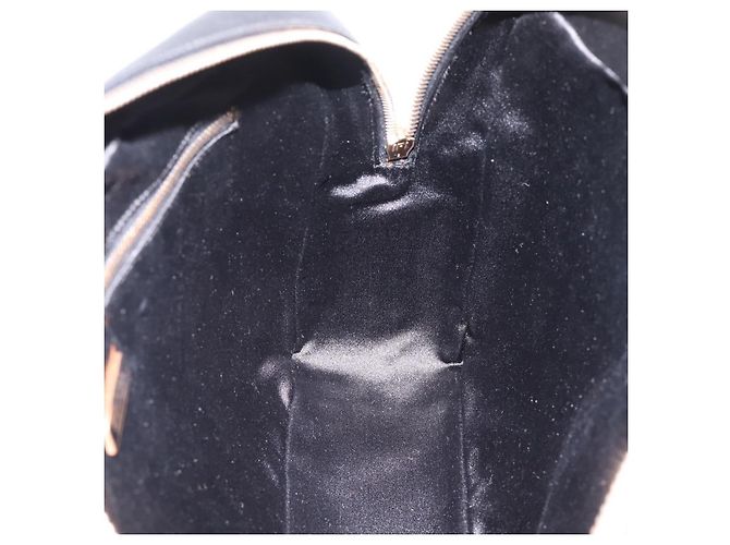 Borsa PRADA Saffiano Black Gold Tone Auth am12372SAM Nero - vista 22
