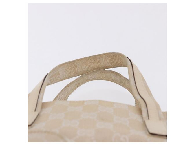 Borsa GUCCI GG Canvas Beige Silver 002 1080 Auth 198481 Argento - vista 14