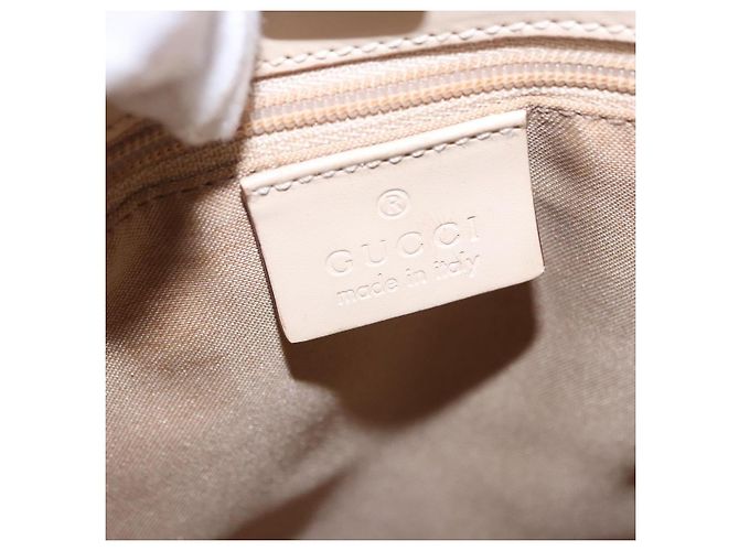 Borsa GUCCI GG Canvas Beige Silver 002 1080 Auth 198481 Argento - vista 18