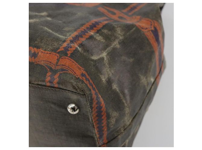 Borsa a mano FENDI Celeria Canvas Brown Silver 8BN156 Auth BA14857 Marrone Argento - vista 16
