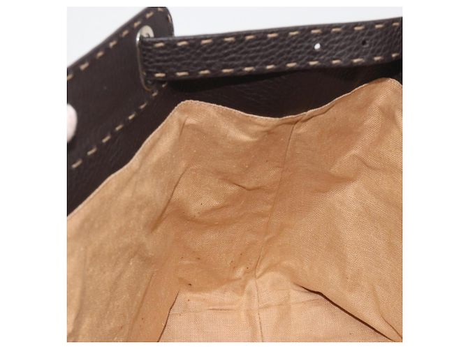 Borsa a mano FENDI Celeria Canvas Brown Silver 8BN156 Auth BA14857 Marrone Argento - vista 21