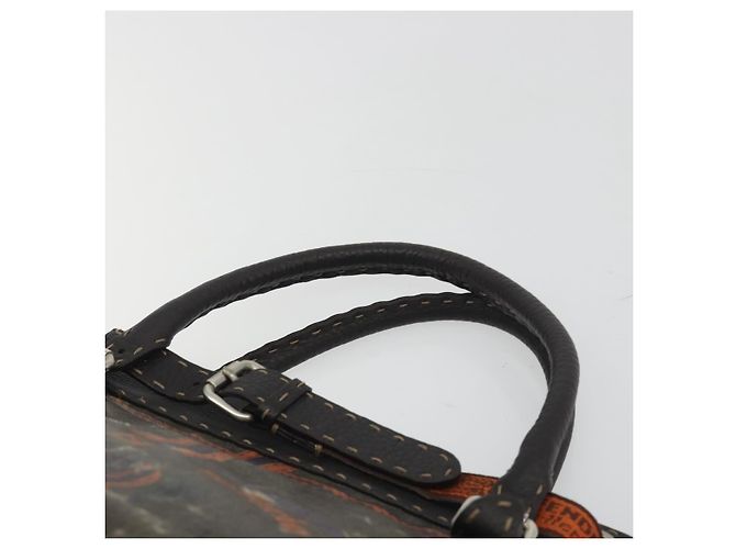 Borsa a mano FENDI Celeria Canvas Brown Silver 8BN156 Auth BA14857 Marrone Argento - vista 8