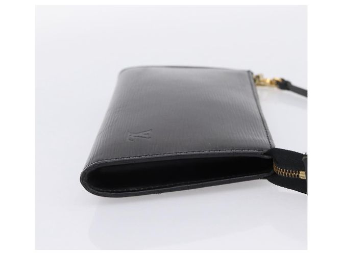 LOUIS VUITTON Epi Pochette Accessoires Pouch Black M52982 LV Auth 198701A Negro - vista 4
