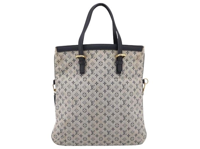 LOUIS VUITTON Monogram Mini Franoise Tote Bag 2way Blue M92208 LV Auth BA14979 - vista 13
