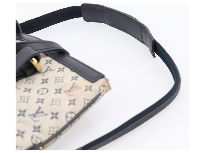LOUIS VUITTON Monogram Mini Franoise Tote Bag 2way Blue M92208 LV Auth BA14979 - vista 14