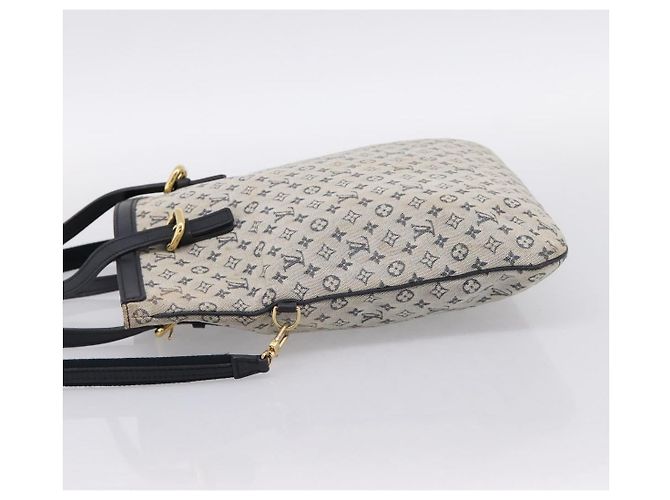 LOUIS VUITTON Monogram Mini Franoise Tote Bag 2way Blue M92208 LV Auth BA14979 - vista 3