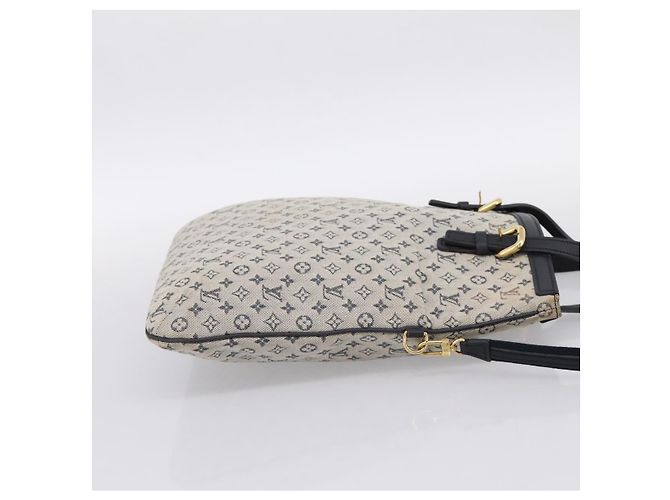 LOUIS VUITTON Monogram Mini Franoise Tote Bag 2way Blue M92208 LV Auth BA14979 - vista 4