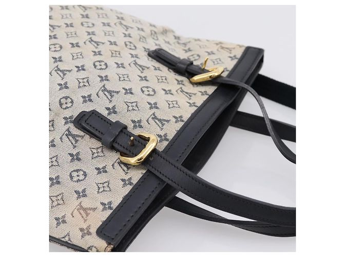 LOUIS VUITTON Monogram Mini Franoise Tote Bag 2way Blue M92208 LV Auth BA14979 - vista 6