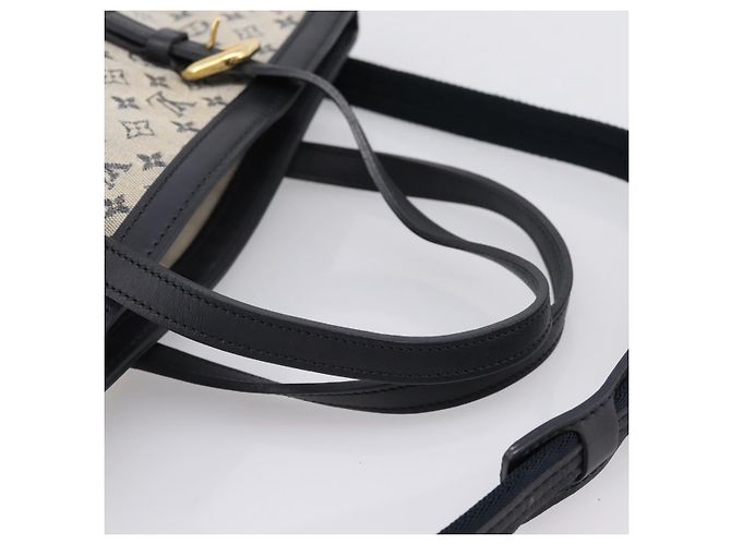 LOUIS VUITTON Monogram Mini Franoise Tote Bag 2way Blue M92208 LV Auth BA14979 - vista 7
