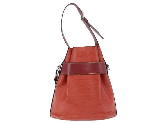 LOUIS VUITTON Epi Twist Bucket Shoulder Bag Red Silver M52927 LV Auth 196905 Argento Rosso - vista 2
