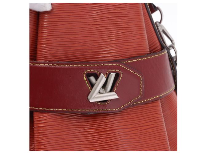 LOUIS VUITTON Epi Twist Bucket Shoulder Bag Red Silver M52927 LV Auth 196905 Argento Rosso - vista 20