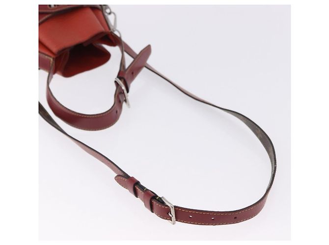 LOUIS VUITTON Epi Twist Bucket Shoulder Bag Red Silver M52927 LV Auth 196905 Argento Rosso - vista 9