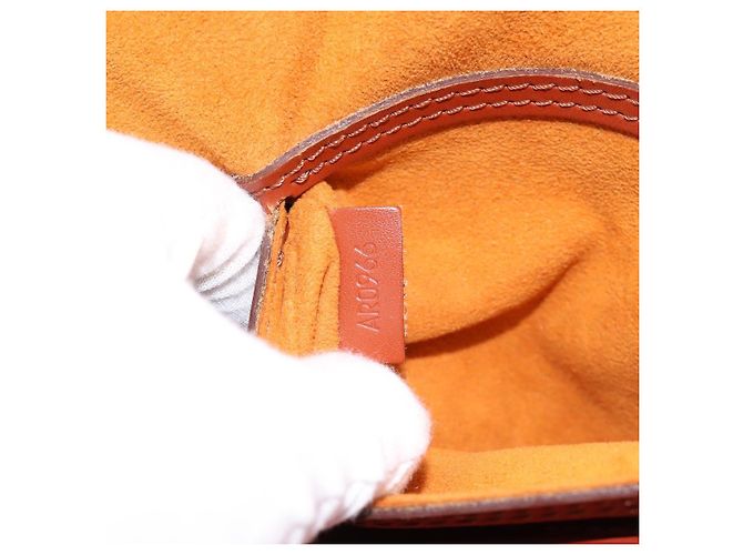 Borsa a mano LOUIS VUITTON Epi Alma Brown M52143 LV Auth 196190 Marrone - vista 12