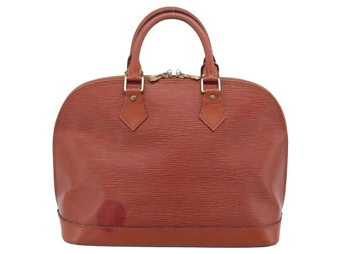 Borsa a mano LOUIS VUITTON Epi Alma Brown M52143 LV Auth 196190 Marrone - vista 2