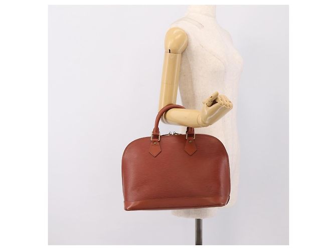 Borsa a mano LOUIS VUITTON Epi Alma Brown M52143 LV Auth 196190 Marrone - vista 21