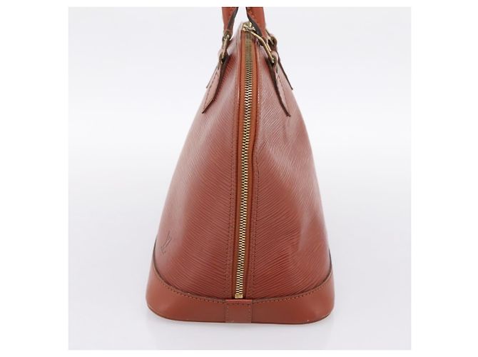 Borsa a mano LOUIS VUITTON Epi Alma Brown M52143 LV Auth 196190 Marrone - vista 4