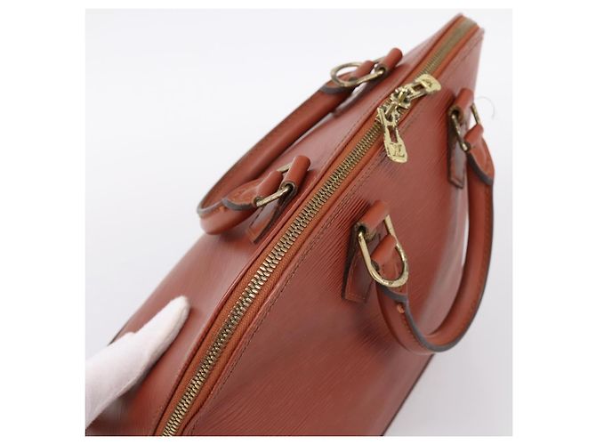 Borsa a mano LOUIS VUITTON Epi Alma Brown M52143 LV Auth 196190 Marrone - vista 6