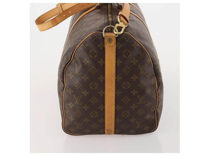 LOUIS VUITTON Monogram Keepall Bandouliere 55 Boston Bag M41414 LV Auth ep15610A Monogramma - vista 3