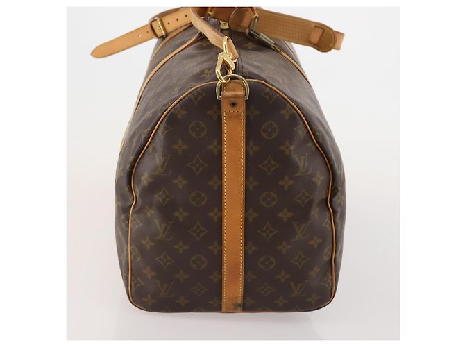 LOUIS VUITTON Monogram Keepall Bandouliere 55 Boston Bag M41414 LV Auth ep15610A Monogramma - vista 4