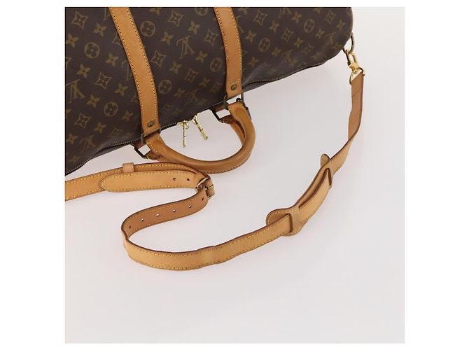LOUIS VUITTON Monogram Keepall Bandouliere 55 Boston Bag M41414 LV Auth ep15610A Monogramma - vista 7