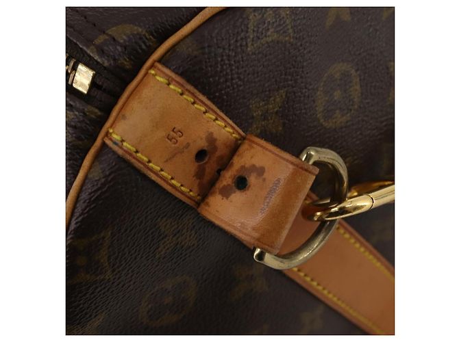 LOUIS VUITTON Monogram Keepall Bandouliere 55 Boston Bag M41414 LV Auth ep15610A Monogramma - vista 9