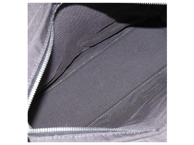 Hermès Borsa HERMES Her Line PM Canvas Grigio Argento Auth 198484A Marrone - vista 15