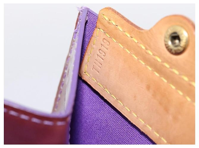 Borsa Tote LOUIS VUITTON Monogram Vernis Stanton Purple Viole M91079 Auth 197210 Porpora - vista 12