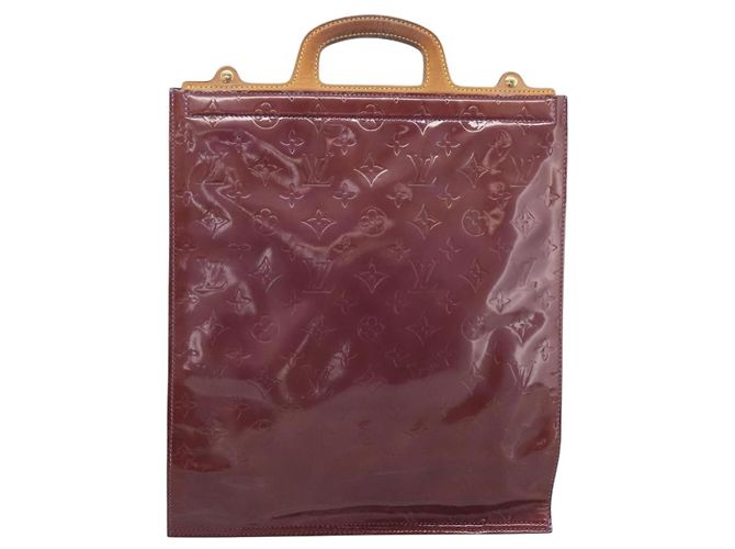 Borsa Tote LOUIS VUITTON Monogram Vernis Stanton Purple Viole M91079 Auth 197210 Porpora - vista 13